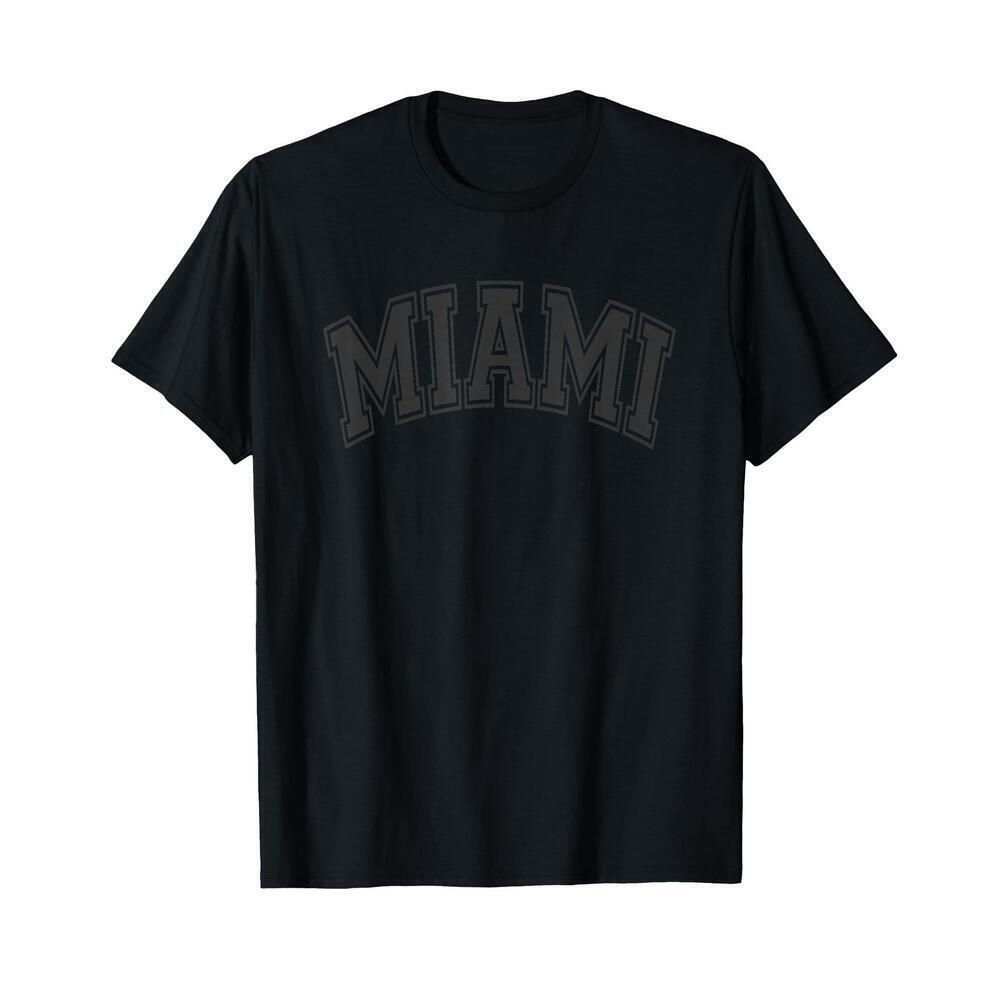 Miami Outline Text Florida City Pride Unisex T-Shirt